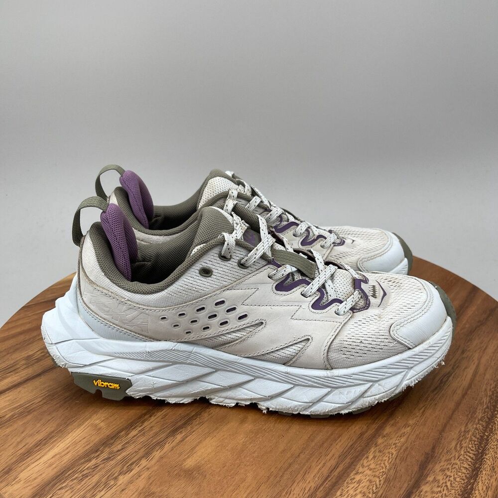 Hoka One One Anacapa Breeze Shoes Womens 8.5 Gray Trail Running Hiking Walking
